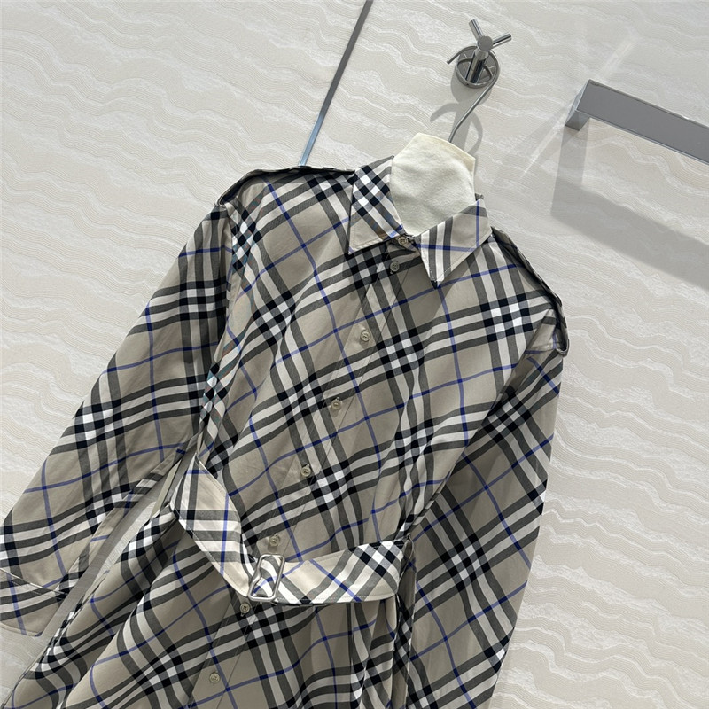 Bv*b*rry vintage check shirt dress replica d&g clothing