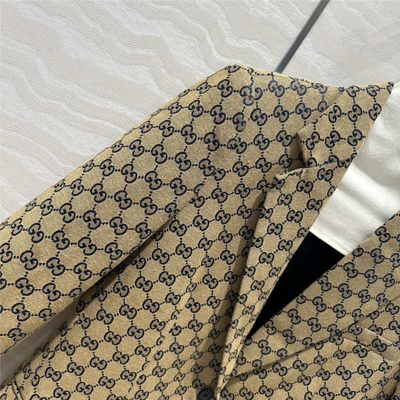 Gvc*1 double g monogram jacquard suit jacket replica clothes