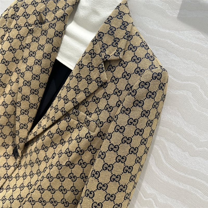 Gvc*1 double g monogram jacquard suit jacket replica clothes