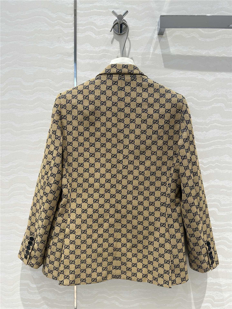 Gvc*1 double g monogram jacquard suit jacket replica clothes