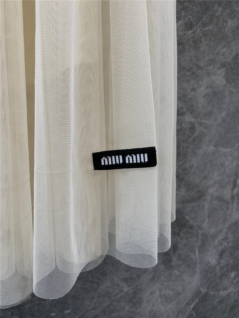 M1um1u romantic mesh skirt replica designer clothes