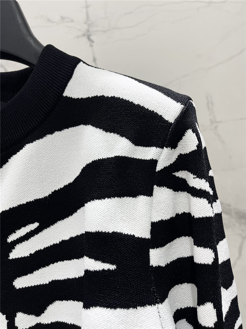 Balmain color block shoulder pad cardigan replica clothing sites