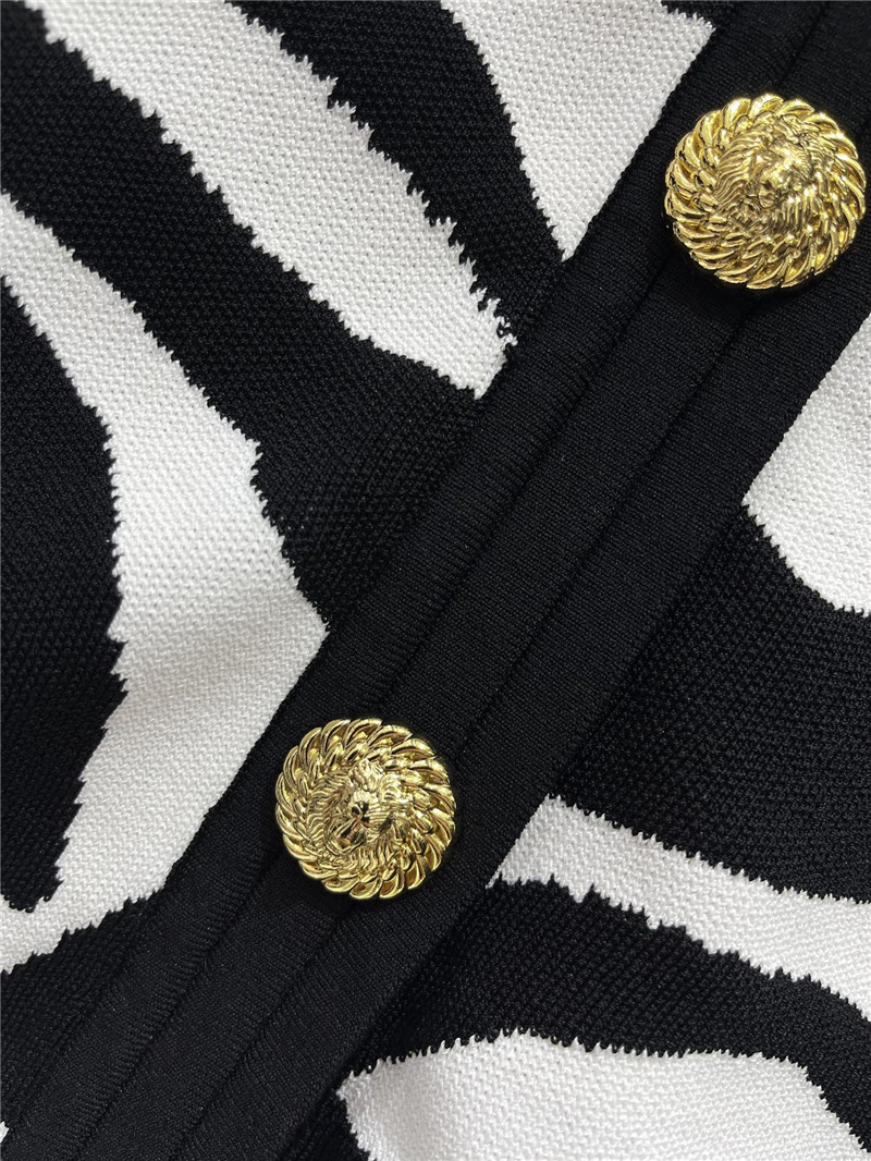 Balmain color block shoulder pad cardigan replica clothing sites