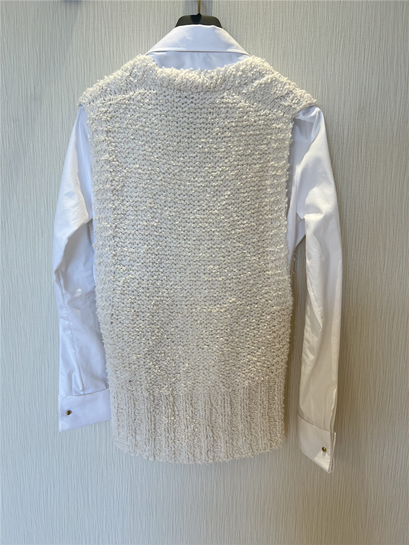 D10r chunky knit sleeveless vest replica d&g clothing