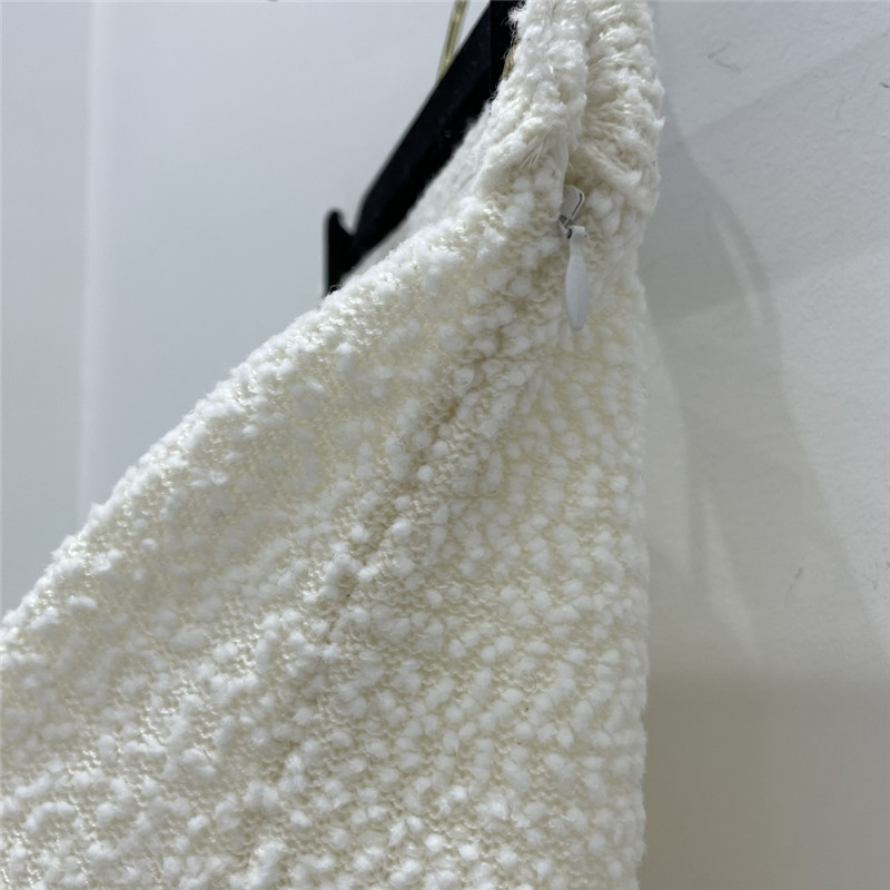 D10r wool pom pom skirt replica d&g clothing