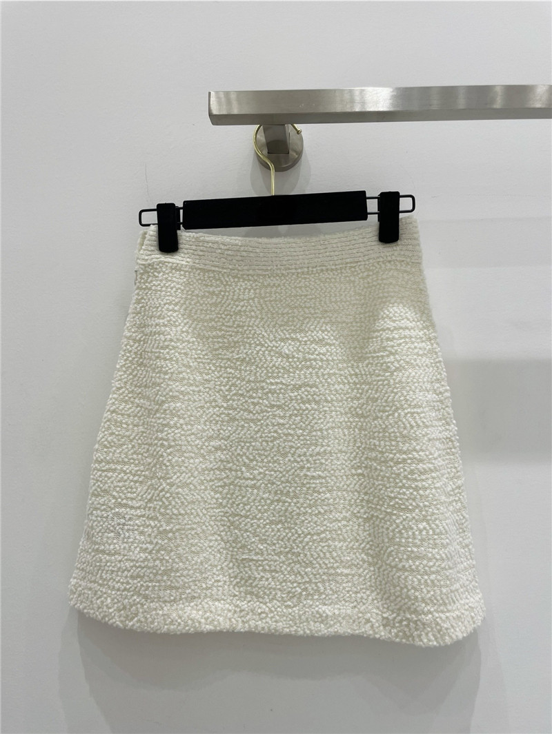 D10r wool pom pom skirt replica d&g clothing