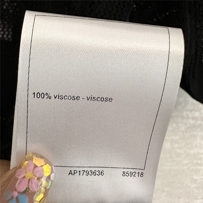 Ch**el bow rhinestone short sleeve replica designer clothes