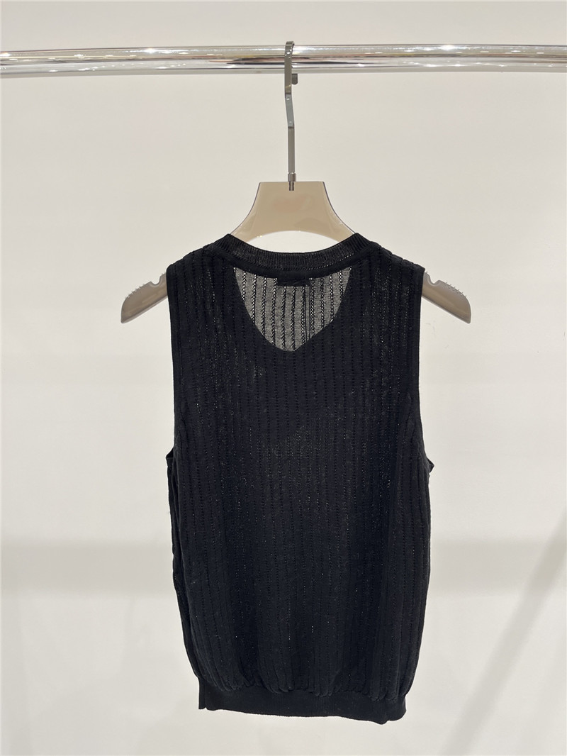 M1um1u letter logo knitted vest replica designer clothes