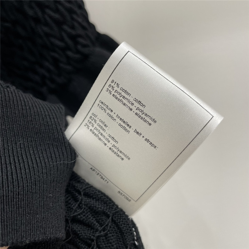 Ch**el geometric wave pleated short sleeves replica d&g clothing