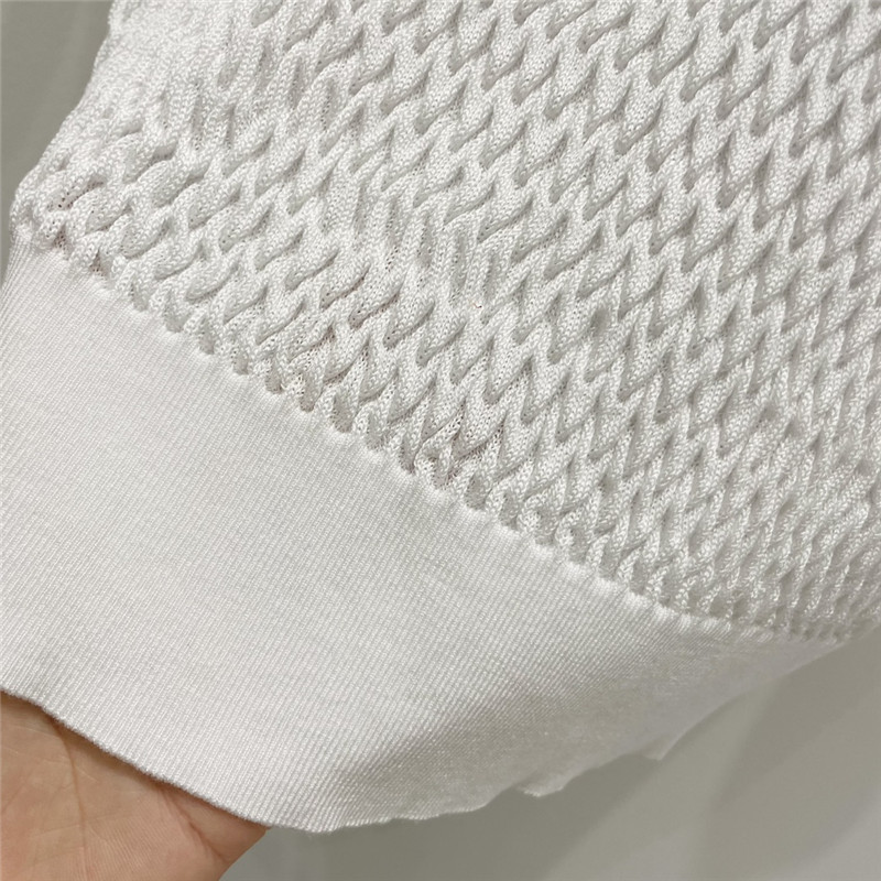 Ch**el geometric wave pleated short sleeves replica d&g clothing