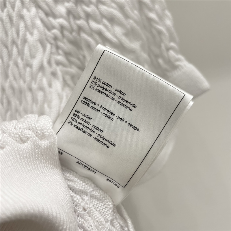 Ch**el geometric wave pleated short sleeves replica d&g clothing