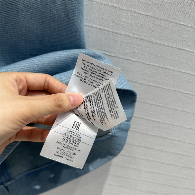 Va1e*ntin0 suspender tube top denim skirt replica clothes