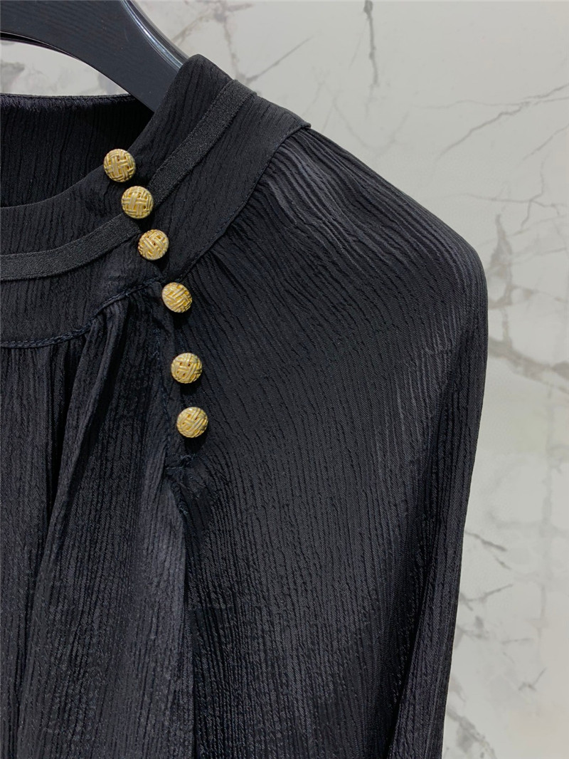 Balmain new loose-fitting cupro shirt replica clothes