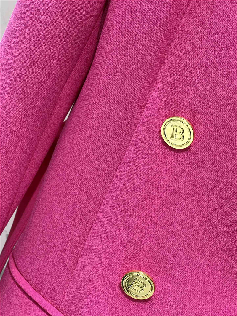 Balmain double-breasted gold buttoned suit replica clothing