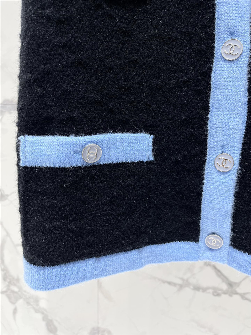 Ch**el contrast vest knit dress replica clothing