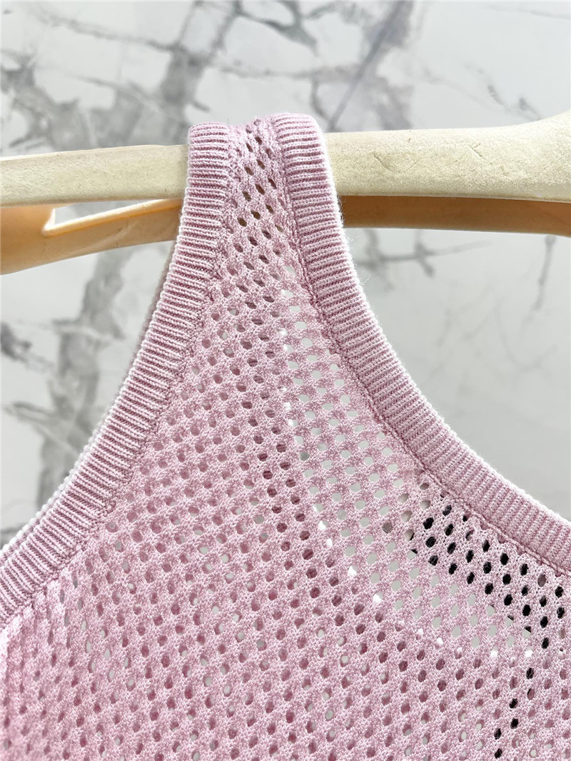 M1um1u letter jacquard vest replica clothing sites