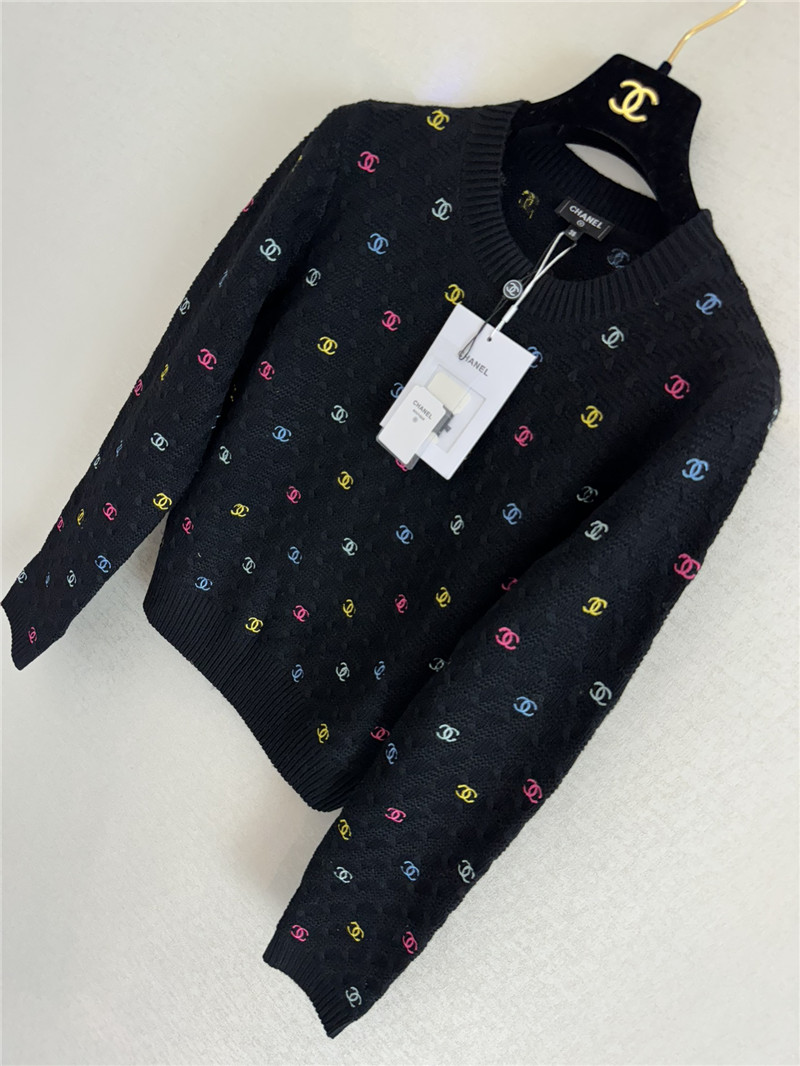 Ch**el round neck long sleeve replica designer clothes