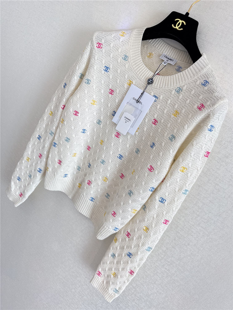 Ch**el round neck long sleeve replica designer clothes