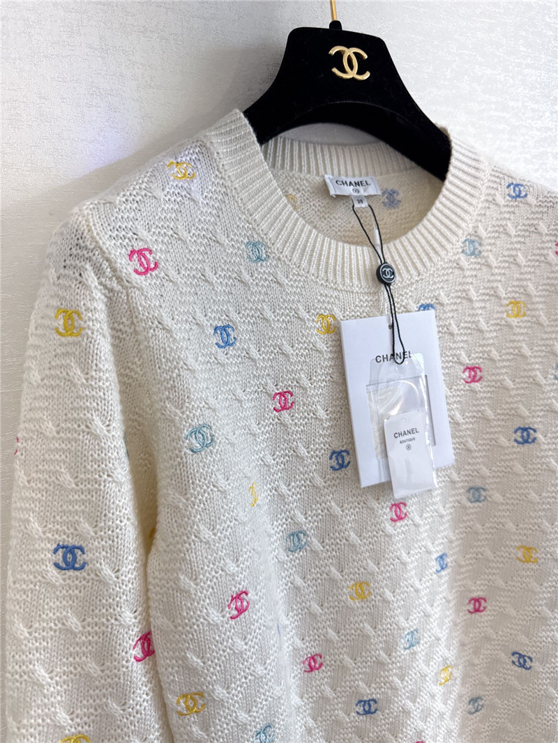 Ch**el round neck long sleeve replica designer clothes