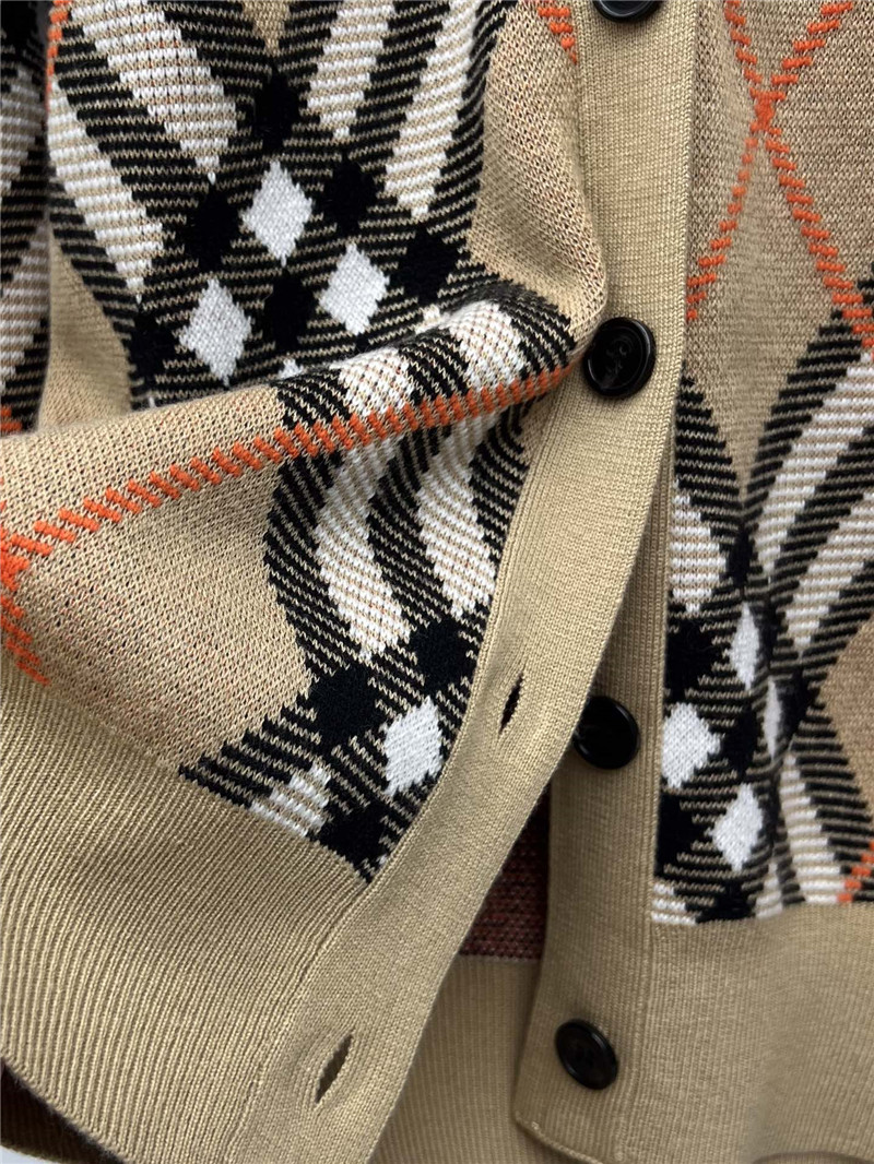 Bv*b*rry checked wool cardigan replica d&g clothing