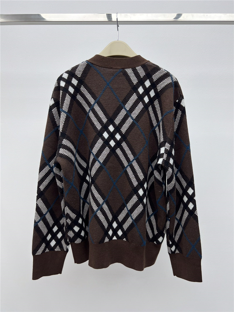 Bv*b*rry checked wool cardigan replica d&g clothing