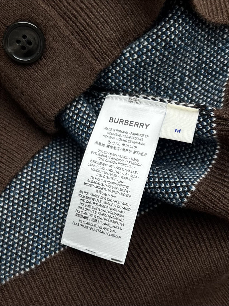 Bv*b*rry checked wool cardigan replica d&g clothing