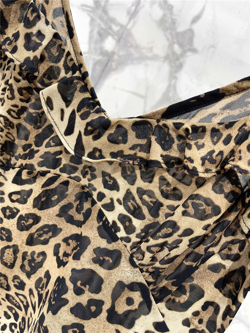 Y51 backless leopard print small camisole replica d&g clothing
