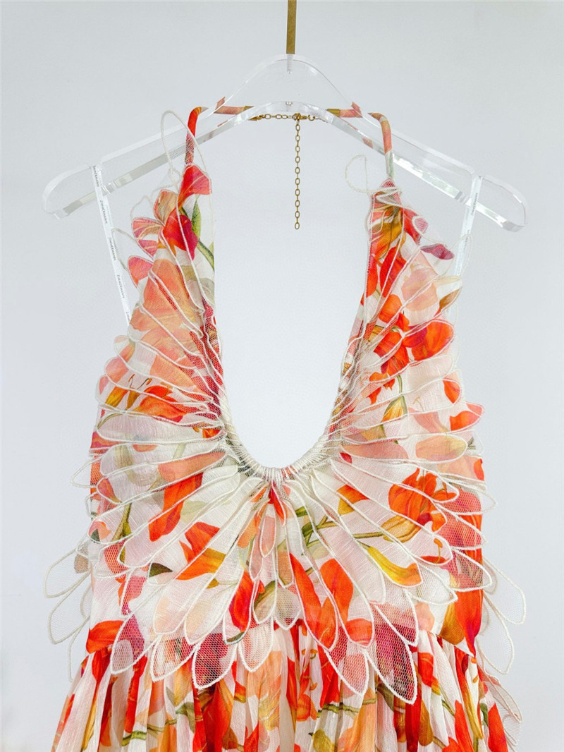 zimm U-line long dress replica d&g clothing