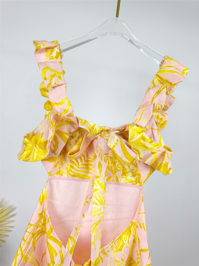 zimm ruffle neckline mini dress replica clothing sites