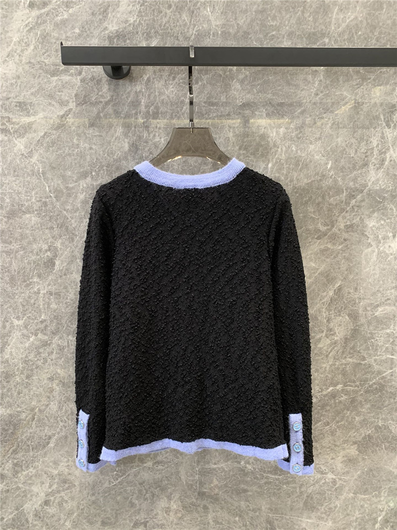 Ch**el long-sleeved knitted cardigan replica clothing