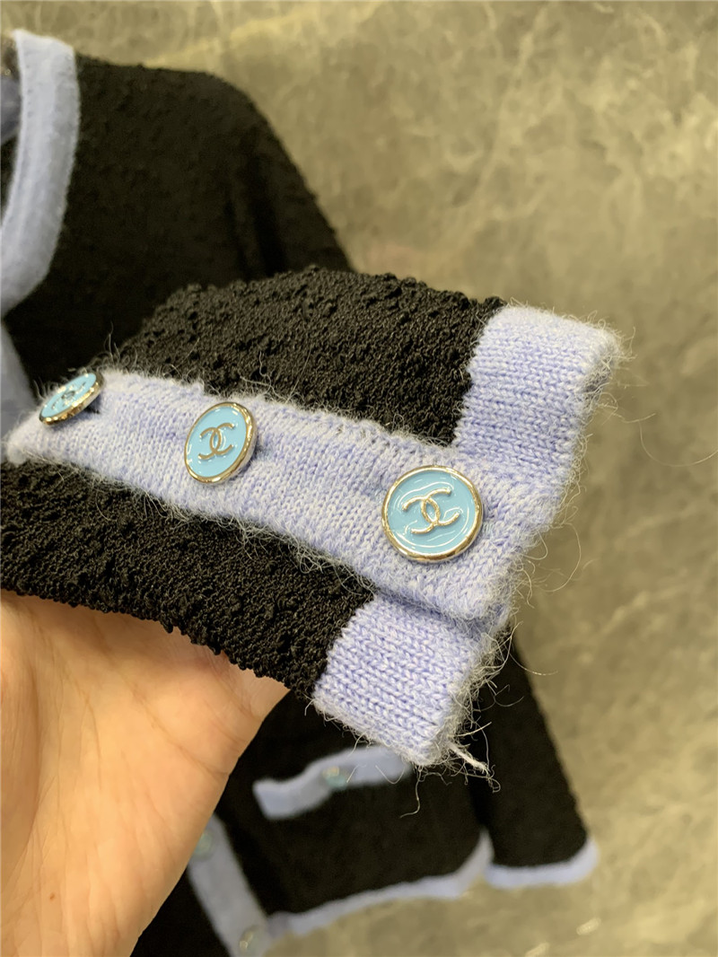 Ch**el long-sleeved knitted cardigan replica clothing