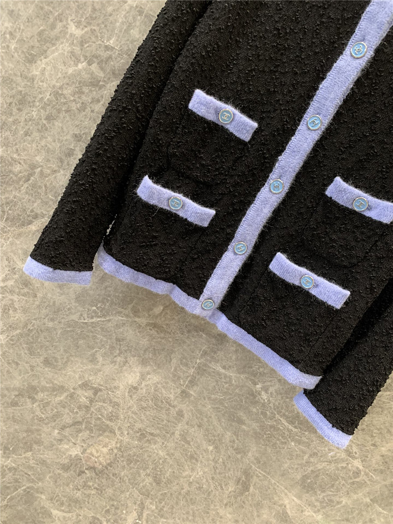 Ch**el long-sleeved knitted cardigan replica clothing