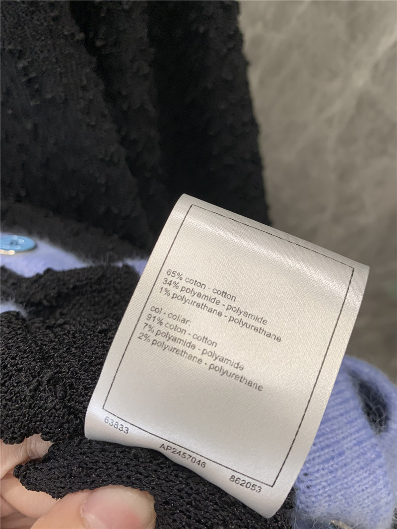 Ch**el long-sleeved knitted cardigan replica clothing