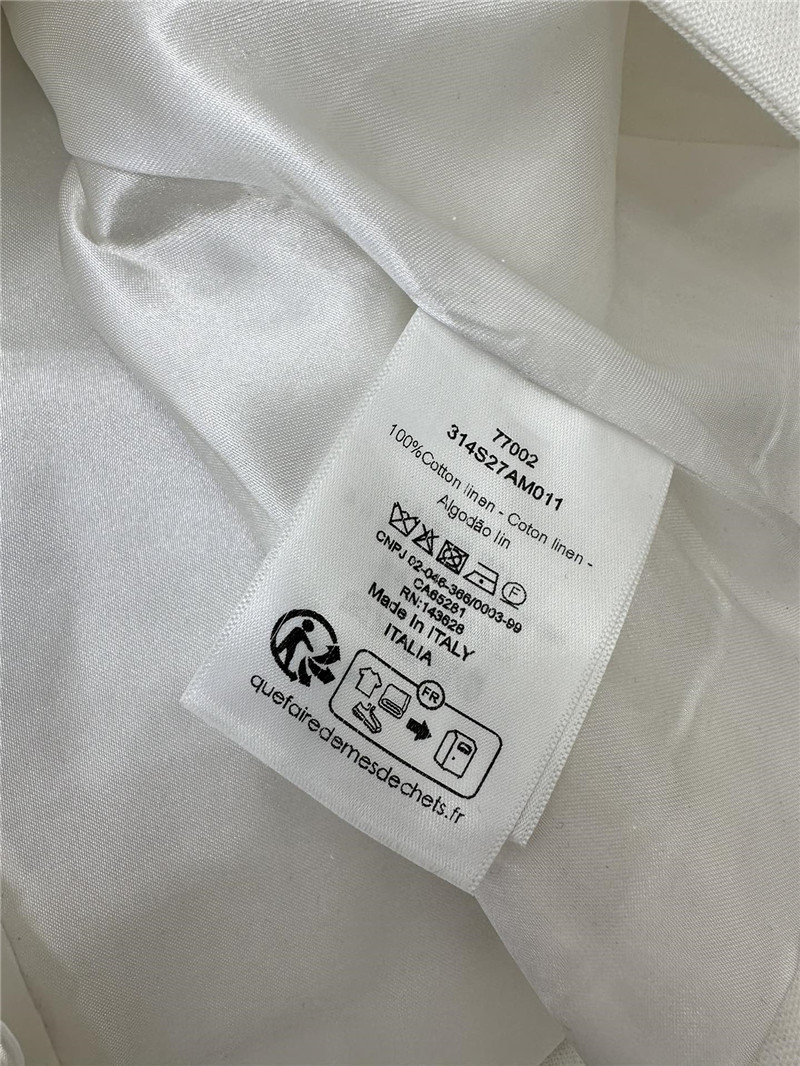 D10r v-neck vest skirt cotton and linen suit replica clothing