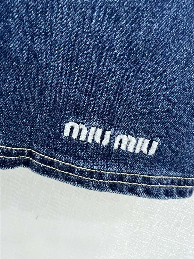 M1um1u new denim vest skirt replica clothes