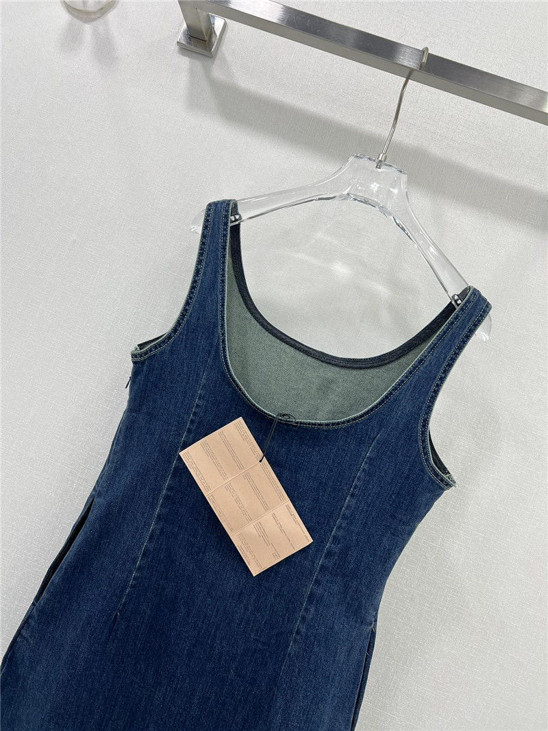 M1um1u new denim vest skirt replica clothes