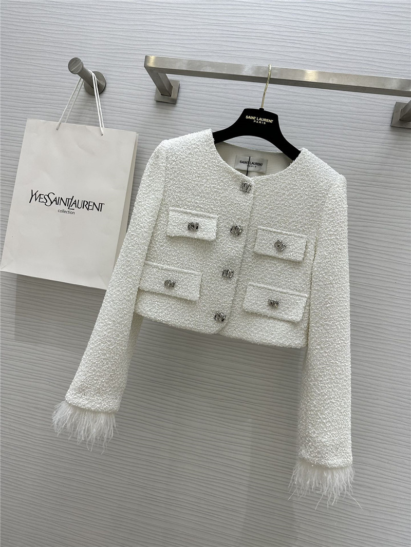 Y51 soft tweed jacket + sequined skirt set replicas clothes