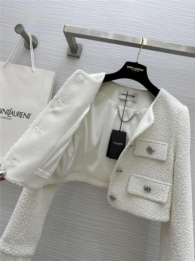 Y51 soft tweed jacket + sequined skirt set replicas clothes