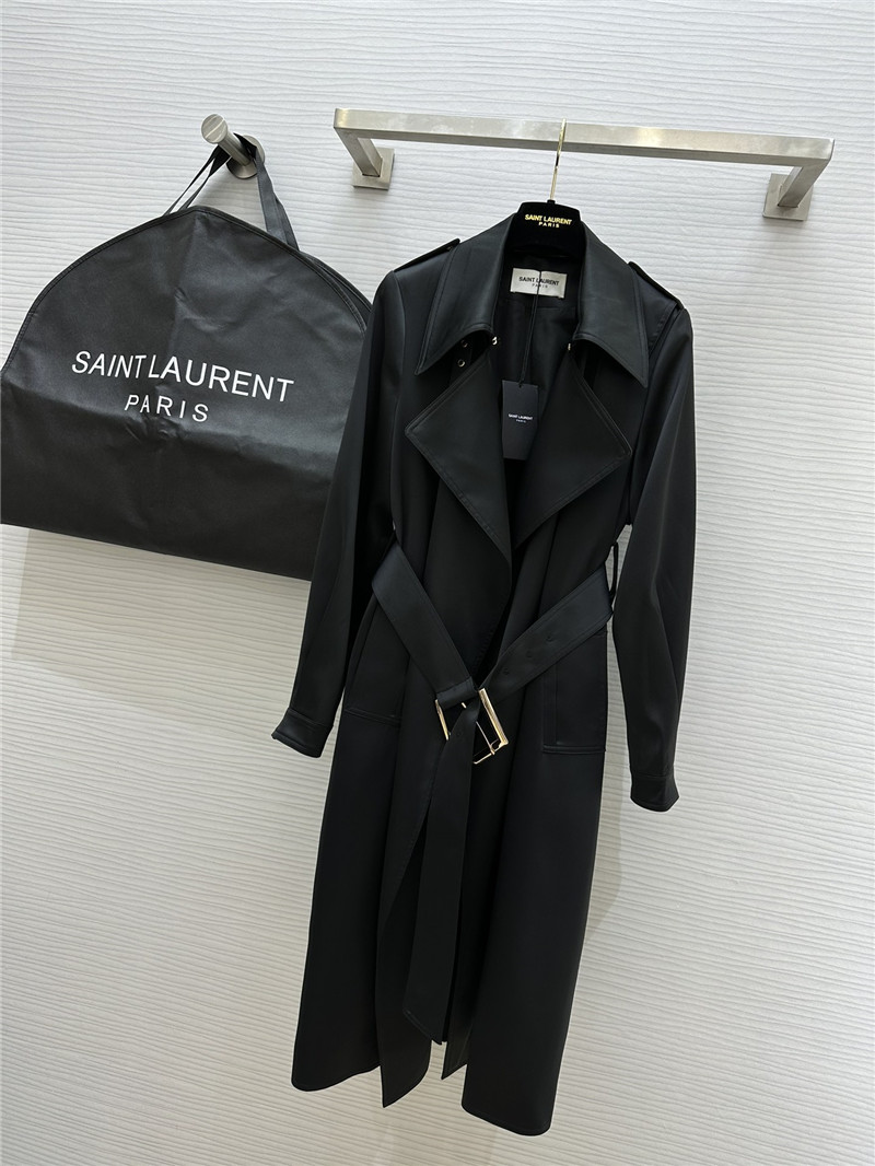 Y51 matte silhouette long trench coat replica d&g clothing