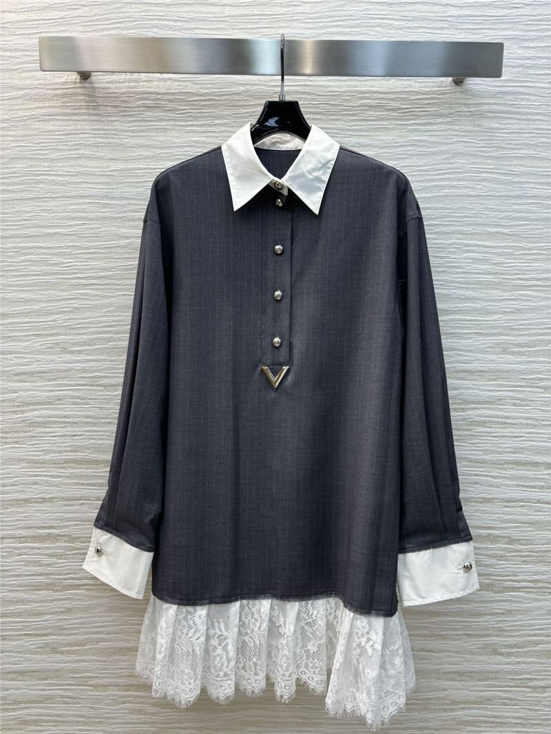 Va1e*ntin0 striped lace tutu skirt replica clothes