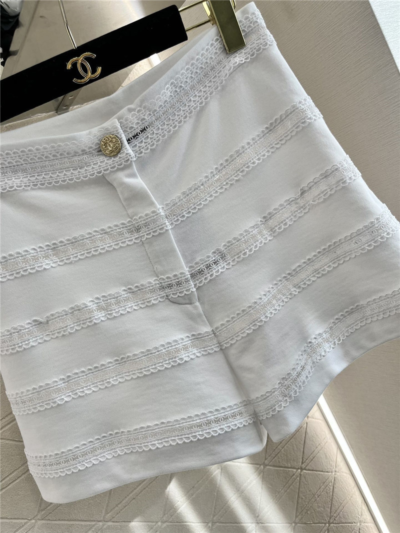 Ch**el heavy double c lace shorts replica clothes