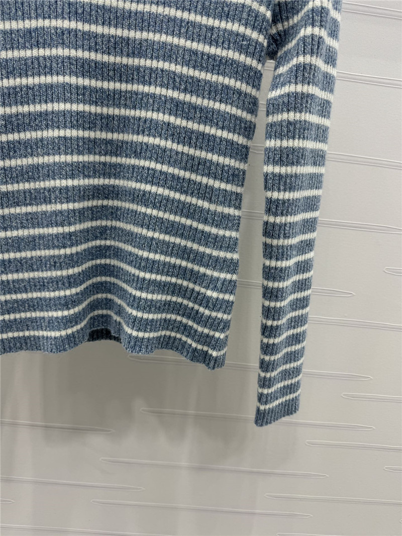 D10r striped jacquard letter knitted long sleeve replica clothing