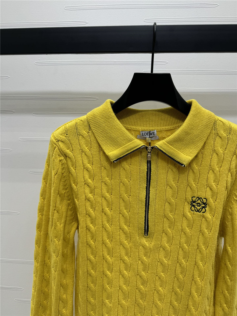 L0ew* lapel long sleeve top replica clothing