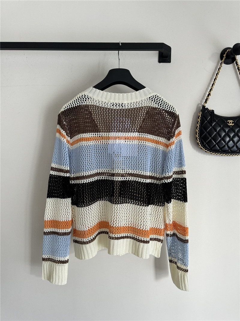 D10r v neck color block cardigan replica designer clothes