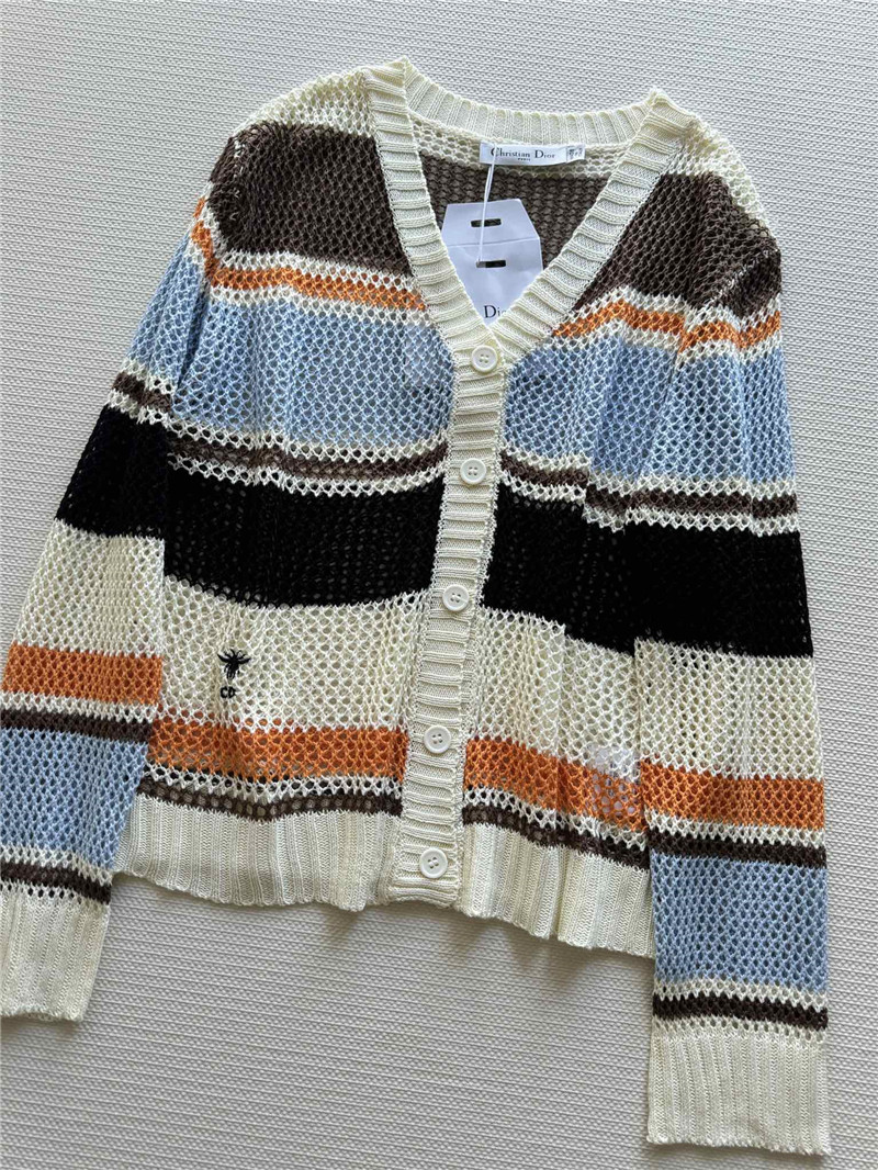 D10r v neck color block cardigan replica designer clothes