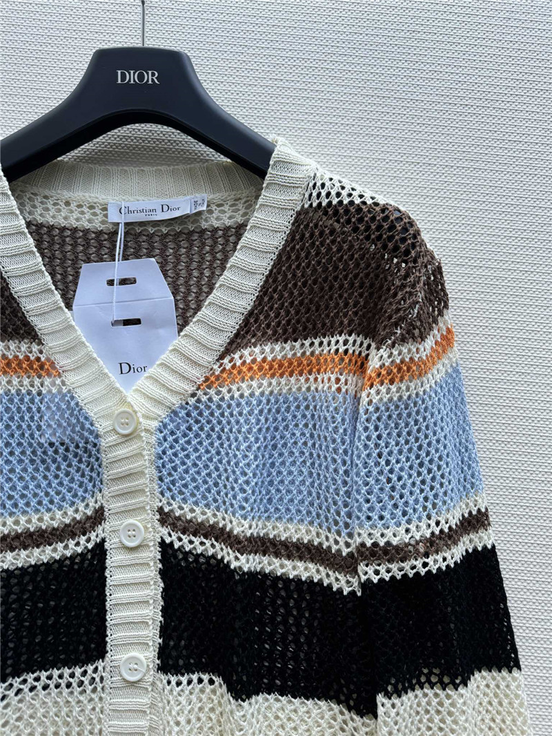 D10r v neck color block cardigan replica designer clothes