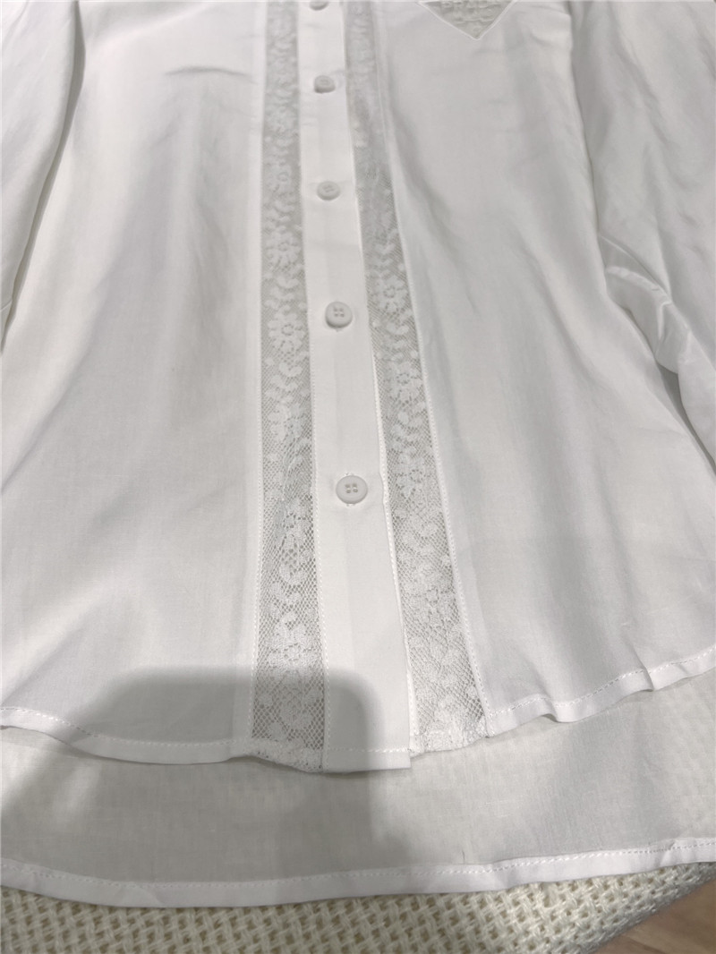 Pra*a tencel linen white shirt replica clothing sites