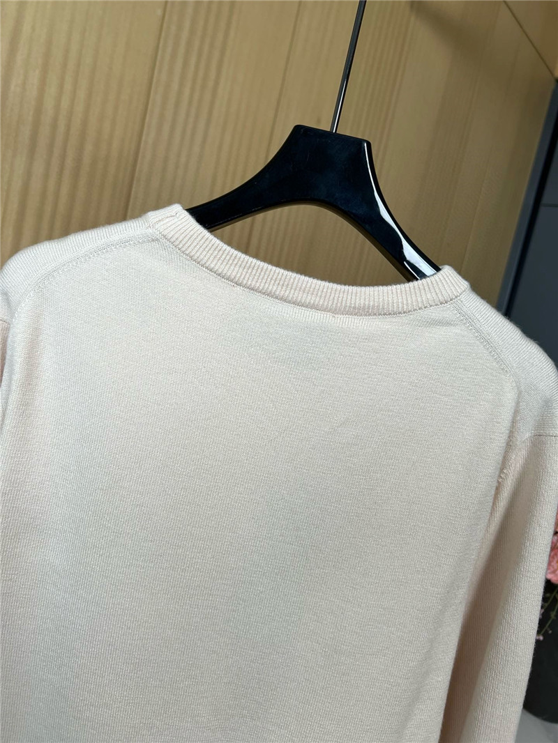 Gvc*1 horsebit intarsia round neck wool sweater replica clothes