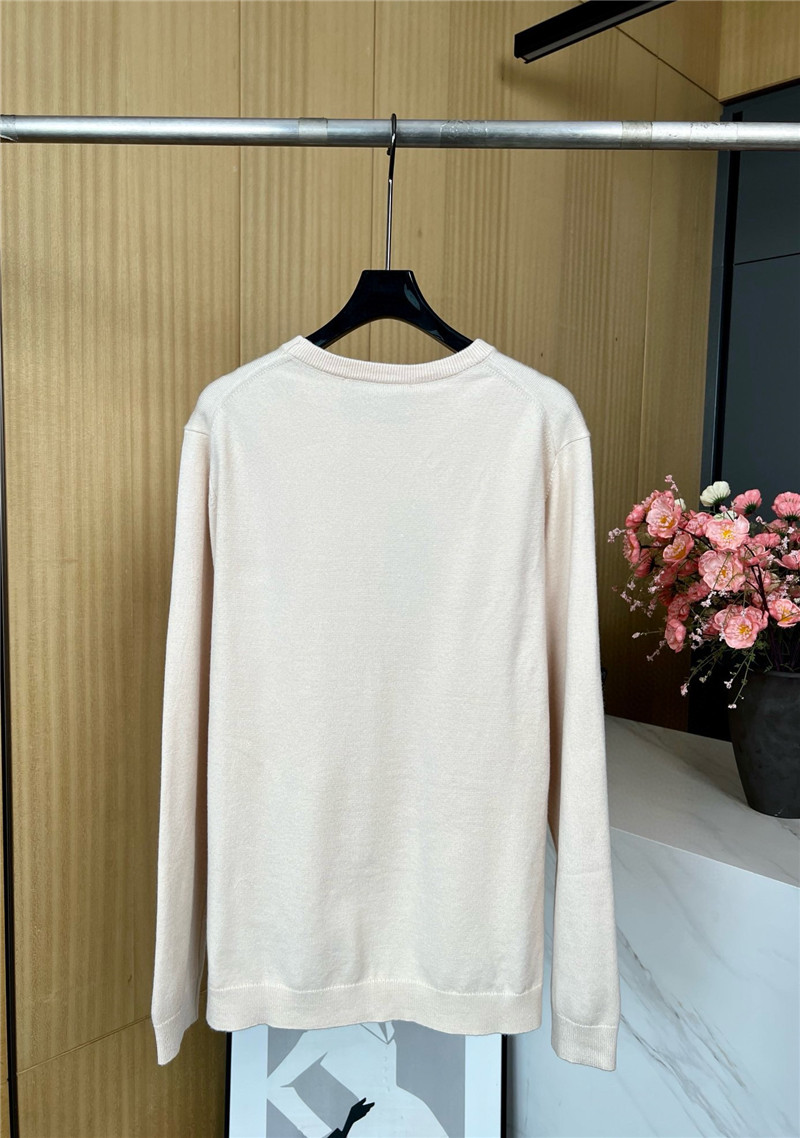 Gvc*1 horsebit intarsia round neck wool sweater replica clothes