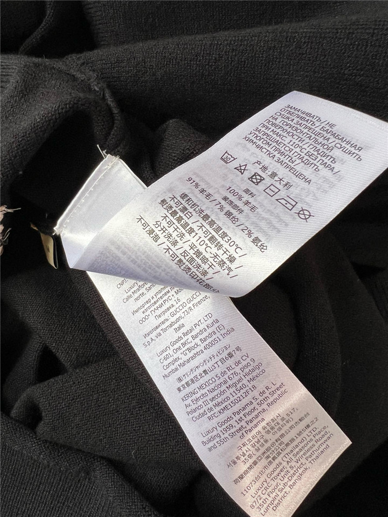 Gvc*1 horsebit intarsia round neck wool sweater replica clothes